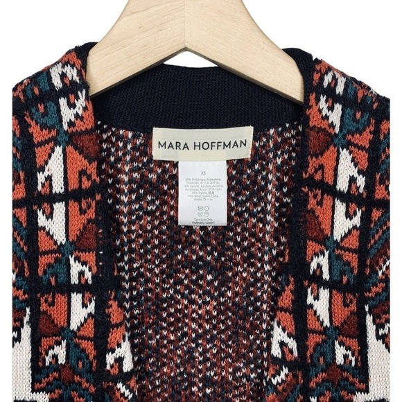 Mara Hoffman Bolnisi Rug Sweater Coat Womens XS $495 ASO Zoe of This Is Us - Picture 8 of 16